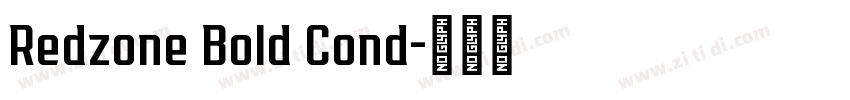 Redzone Bold Cond字体转换
